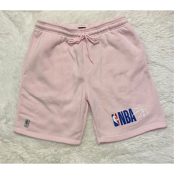 NBA Basketball Men’s SZ XL Pink Drawstring Trainer Athletic Shorts - Picture 2 of 10
